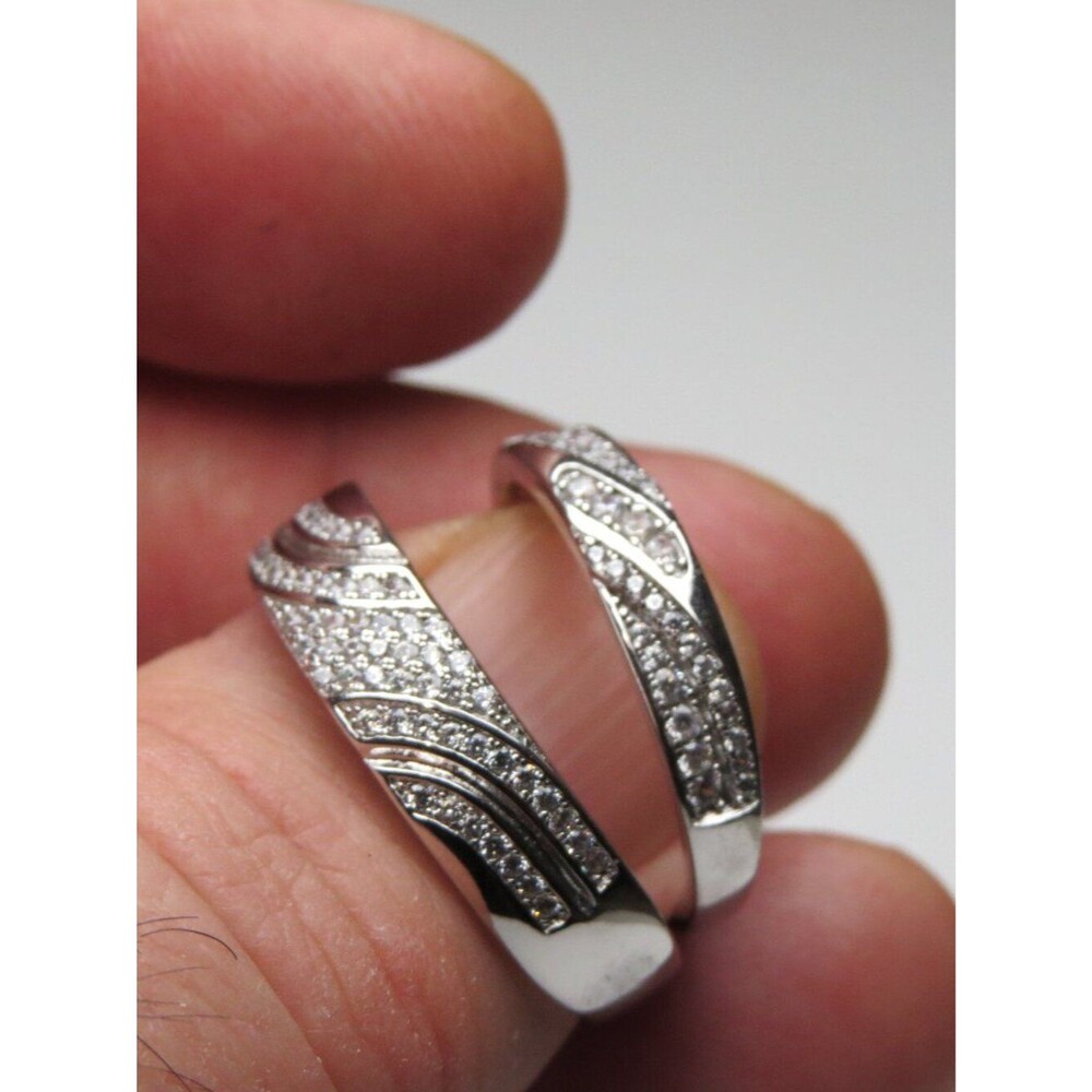 *925 Sterling Silver Diamond Band